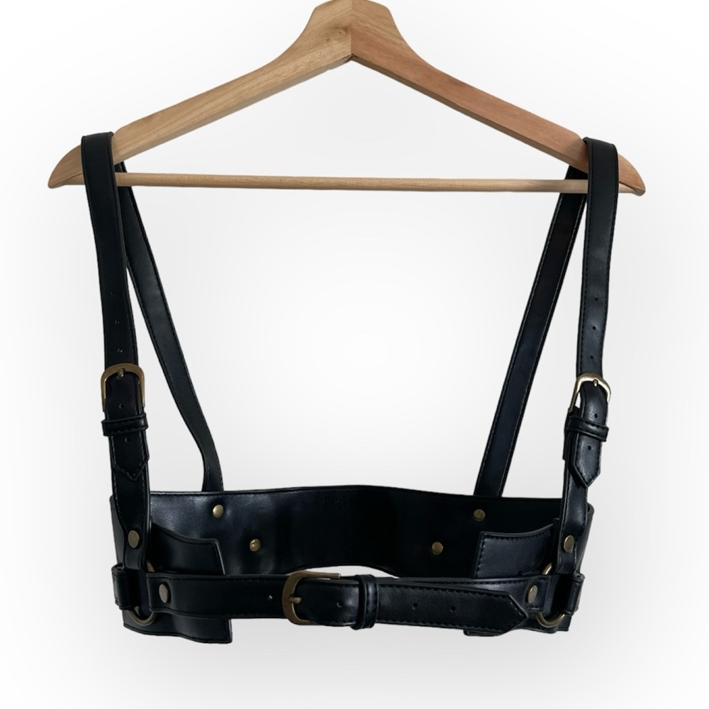 Maeve Western Brass Harness Size S/M